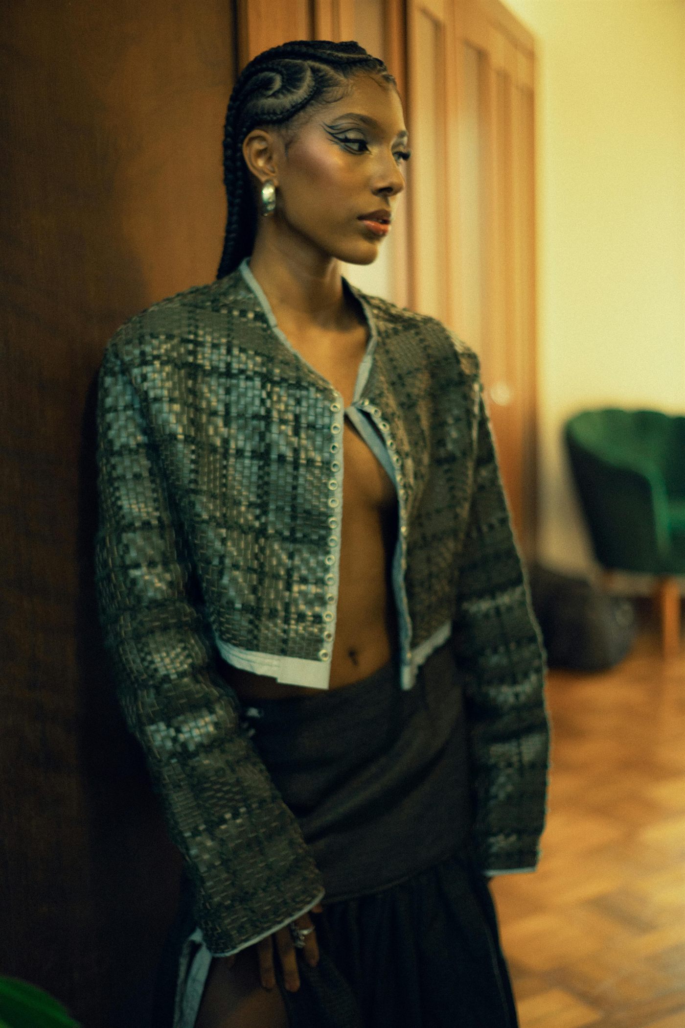 Womenswear garment detail for pattern development